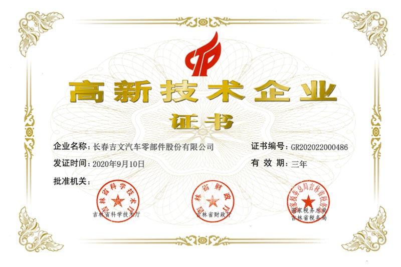 高新技術(shù)企業(yè)