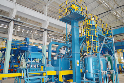 噴丸機|噴丸清理機|柴油發(fā)動機缸體-全自動內腔噴丸清理機