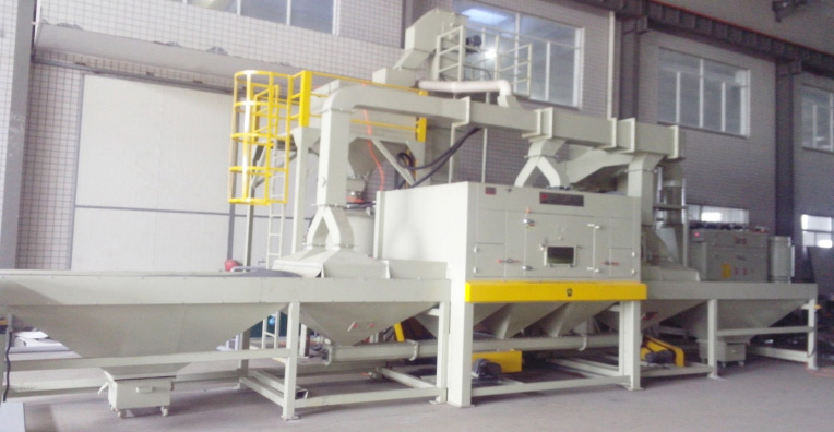 鋼板全自動(dòng)噴丸清理機(jī)