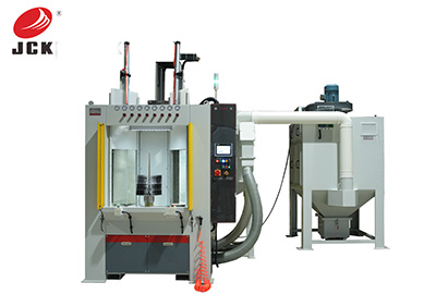 吉川雙工位轉(zhuǎn)臺(tái)式噴砂機(jī)